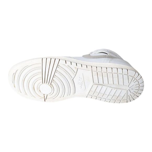 NIKE Air Jordan 1 Retro Mid "Platinum Metallic Silver" Sneakers Size 7Y/8.5 - Picture 9 of 9